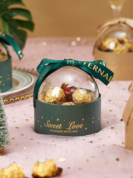 gift wrap 10pcs/lot acrylic transparent round candy box creative christmas wedding chocolate package boxes party decor supplies
gift wrap 10pcs/lot acrylic transparent round candy box creative christmas wedding chocolate package boxes party decor supplies