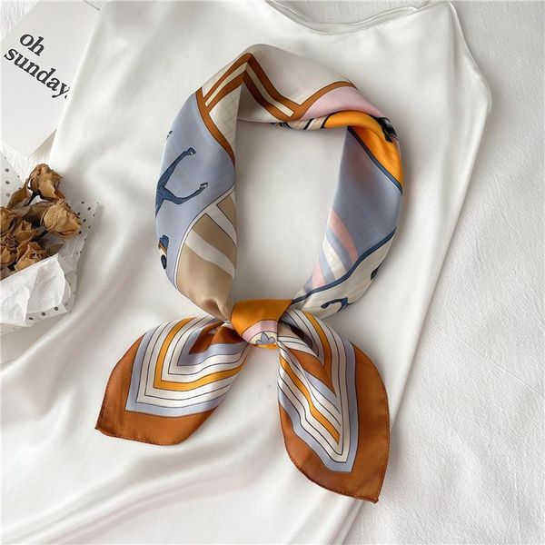scarves women silk scarf square neck hair luxury horse plaid print neckerchief foulard female bandana headband 2021, Blue;gray
scarves women silk scarf square neck hair luxury horse plaid print neckerchief foulard female bandana headband 2021, Blue;gray