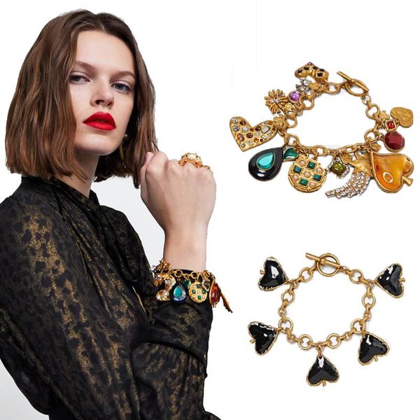 link, chain leaderbeads 2021 heart trendy bracelet &bangle for party gift statement jewelry multicolor charm luxury, Black
link, chain leaderbeads 2021 heart trendy bracelet &bangle for party gift statement jewelry multicolor charm luxury, Black