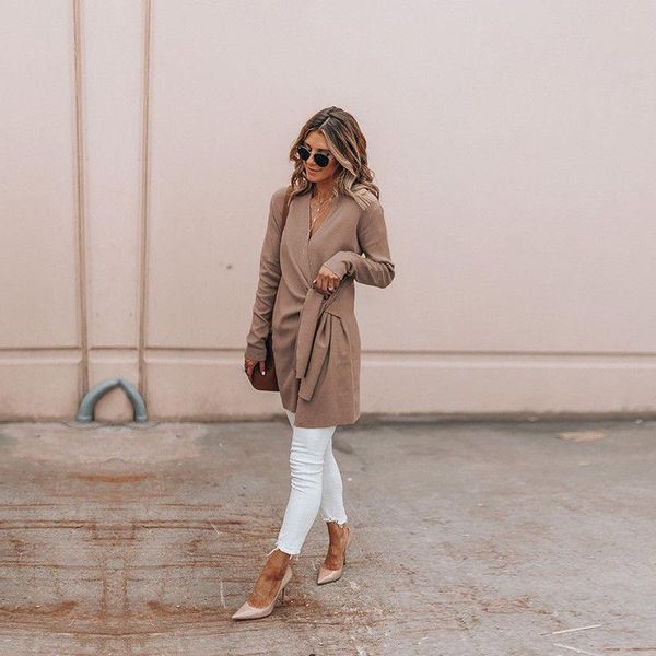 women's trench coats 2021 autumn and winter ladies cashmere coat lace sweater v-neck elegant casual jacket, Tan;black
women's trench coats 2021 autumn and winter ladies cashmere coat lace sweater v-neck elegant casual jacket, Tan;black