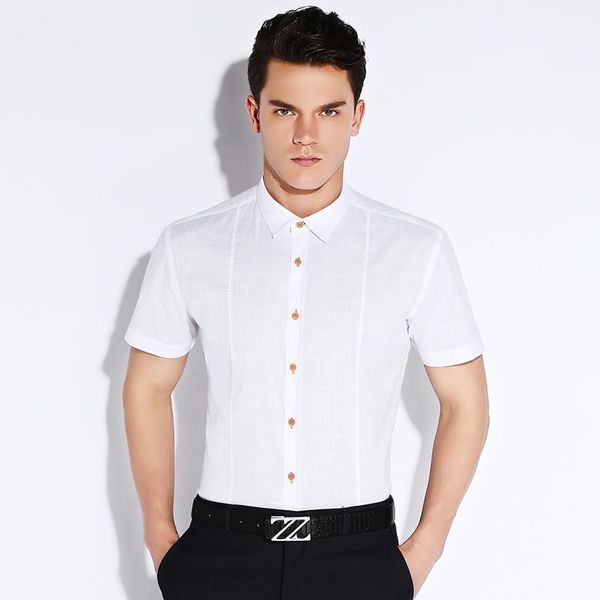 fashion men white dress shirt short sleeve 100% cotton boys male formal business slim fit casual summer style men's shirts, White;black
fashion men white dress shirt short sleeve 100% cotton boys male formal business slim fit casual summer style men's shirts, White;black