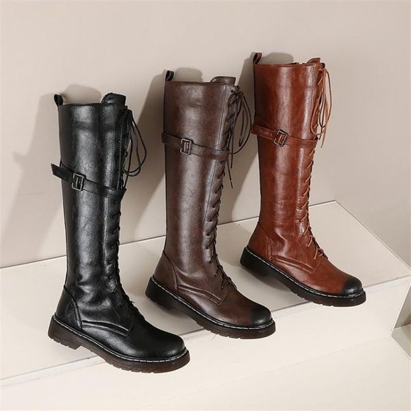 dress shoes large knight boots fall winter 2021 thick heel cross strap high tube side zipper female, Black
dress shoes large knight boots fall winter 2021 thick heel cross strap high tube side zipper female, Black