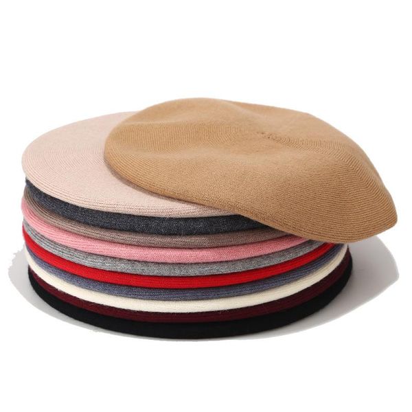 berets fashion solid color warm wool winter thin women girl beret french artist beanie hat cap for female, Blue;gray
berets fashion solid color warm wool winter thin women girl beret french artist beanie hat cap for female, Blue;gray