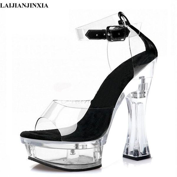 sandals 14 cm super stiletto stripper heels crystal platform 6 inch party dress exotic pole dance shoes nightclub, Black
sandals 14 cm super stiletto stripper heels crystal platform 6 inch party dress exotic pole dance shoes nightclub, Black