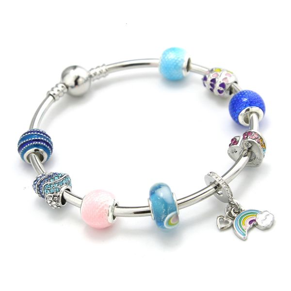 souvenirs hand catenary pan jiatong rainbow series glass large hole diamond inlaid alloy diy beaded bracelet
souvenirs hand catenary pan jiatong rainbow series glass large hole diamond inlaid alloy diy beaded bracelet