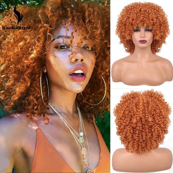 synthetic wigs short hair afro kinky curly with bangs for black women orange cosplay omber glueless high temperatural
synthetic wigs short hair afro kinky curly with bangs for black women orange cosplay omber glueless high temperatural