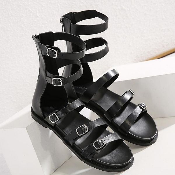 sandals shoes women ladies flats rubber 2021 summer footwear female gladiator design round toe, Black
sandals shoes women ladies flats rubber 2021 summer footwear female gladiator design round toe, Black