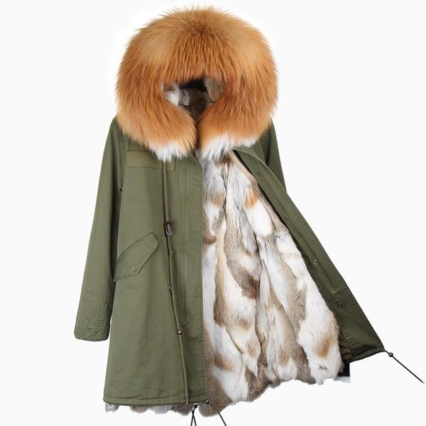 women's fur & faux 2021 real coat long winter jacket women detachable raccoon collar thick warm parka quality, Black
women's fur & faux 2021 real coat long winter jacket women detachable raccoon collar thick warm parka quality, Black