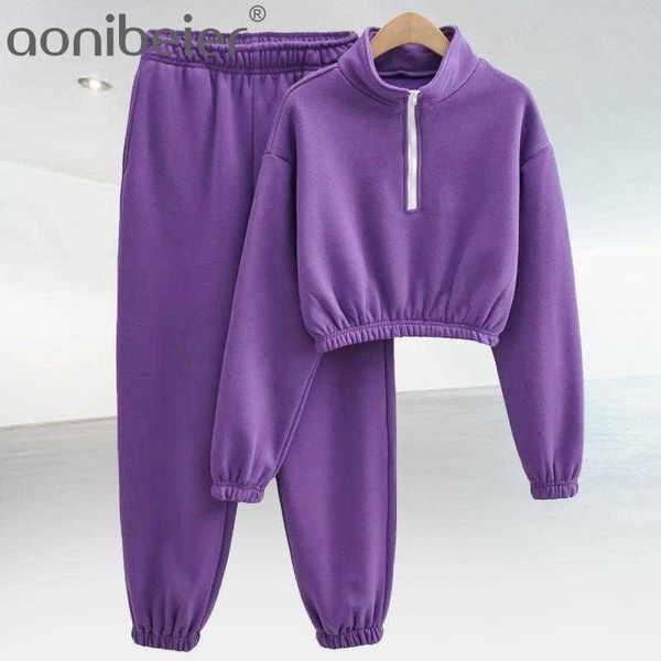 women's pullover sweatshirt and pants set zipper elastic waist female loose tracksuit streetwear soft ladies suits 210604, Black
women's pullover sweatshirt and pants set zipper elastic waist female loose tracksuit streetwear soft ladies suits 210604, Black