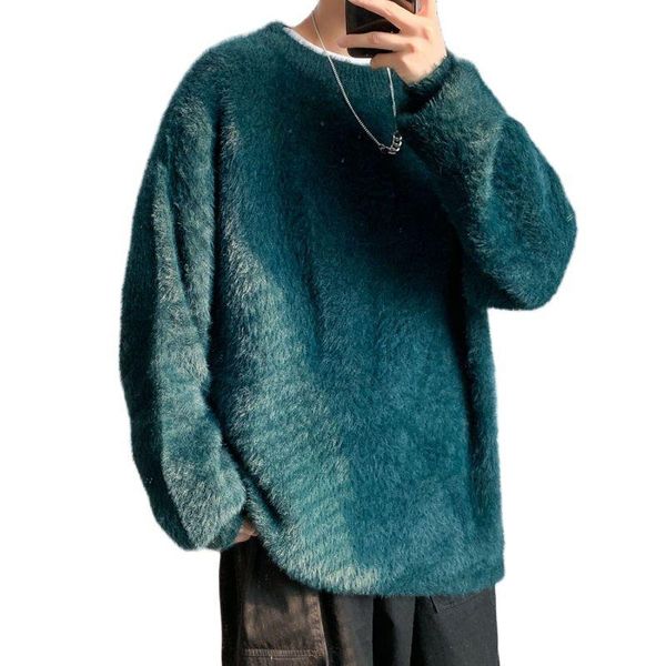 men's sweaters 2021 coat mohair sweater round neck long sleeve solid color autumn winter streetwear tidal current the price of, White;black
men's sweaters 2021 coat mohair sweater round neck long sleeve solid color autumn winter streetwear tidal current the price of, White;black