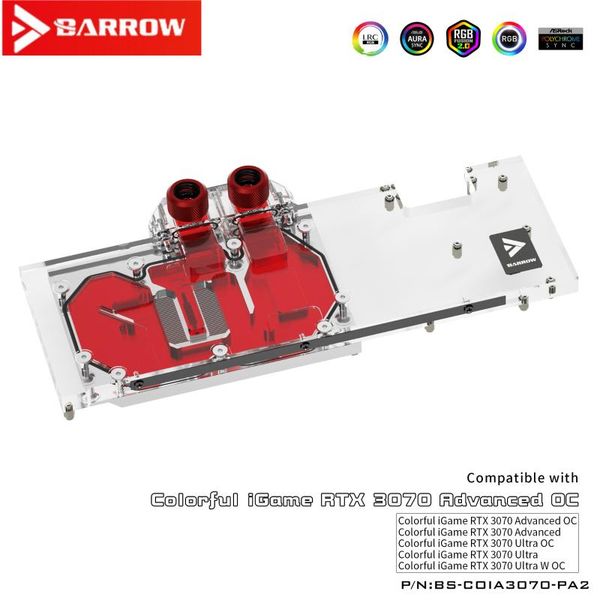 barrow gpu block for colorful rtx 3070 advanced oc, full covered graphics card vga cooler, 5v m/b sync, bs-coia3070-pa2 fans & coolings
barrow gpu block for colorful rtx 3070 advanced oc, full covered graphics card vga cooler, 5v m/b sync, bs-coia3070-pa2 fans & coolings