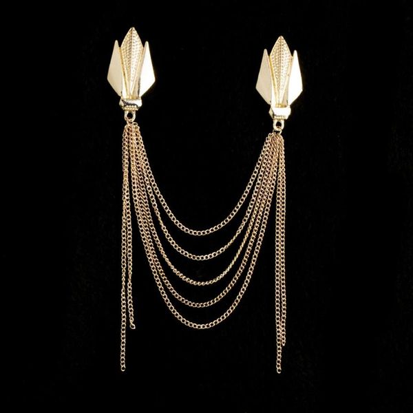 fashion little tree punk tassel brooch collar chain noble clasp accessories, Gray
fashion little tree punk tassel brooch collar chain noble clasp accessories, Gray