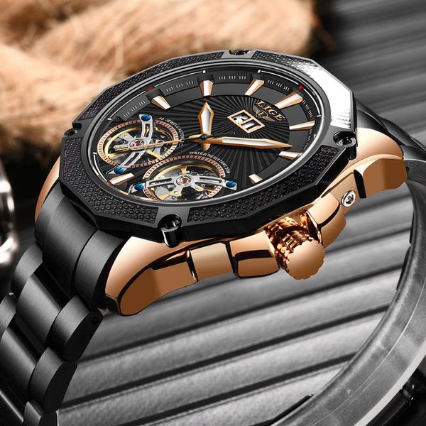 wristwatches lige mens watches automatic mechanical watch men all steel waterproof week clock relogio masculino, Slivery;brown
wristwatches lige mens watches automatic mechanical watch men all steel waterproof week clock relogio masculino, Slivery;brown