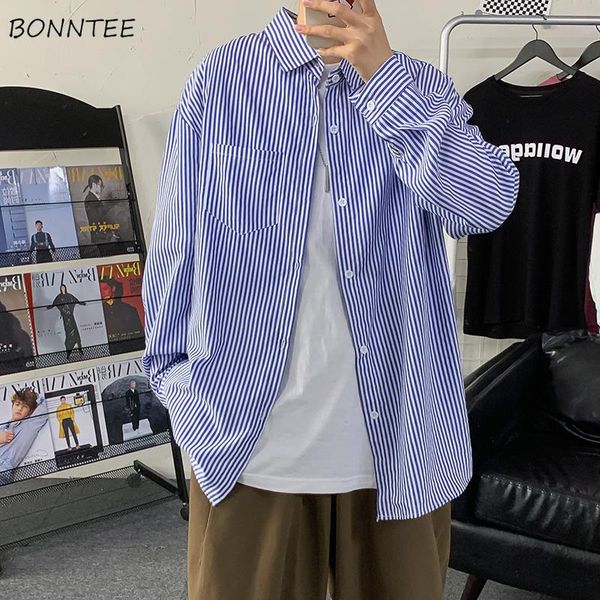 men's casual shirts striped men long sleeve harajuku teenager spring all-match camisas para hombre korean style fashion basic, White;black
men's casual shirts striped men long sleeve harajuku teenager spring all-match camisas para hombre korean style fashion basic, White;black
