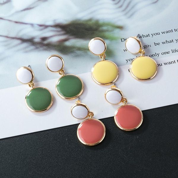 stud geometric shape earrings dripping oil color matching japanese and korean ladies street style women, Golden;silver
stud geometric shape earrings dripping oil color matching japanese and korean ladies street style women, Golden;silver