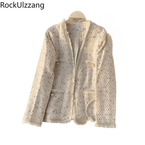 patchwork contrast tassel twill tweed plaid wool pearls button v-neck slim jacket fall lattice vintage fashion coat women korean women', Black;brown
patchwork contrast tassel twill tweed plaid wool pearls button v-neck slim jacket fall lattice vintage fashion coat women korean women', Black;brown