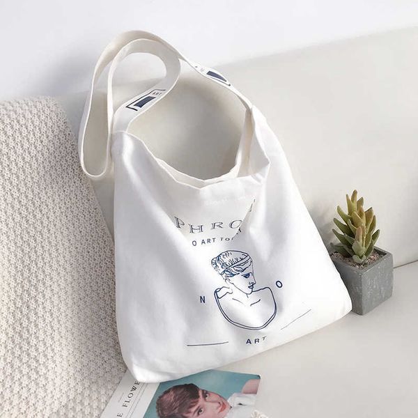 Artistic Canvas Simple Printing Women's Shoulder Bag Large Capacity Student Canvas Msenger Bag, Statue
Artistic Canvas Simple Printing Women's Shoulder Bag Large Capacity Student Canvas Msenger Bag, Statue