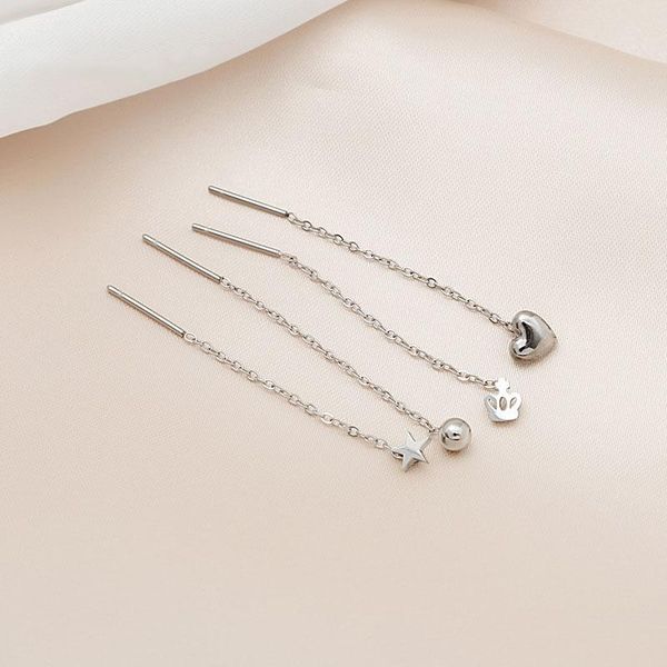 hoop & huggie women's earrings long line heart crown earring pendant gold color vintage metal retro 2021 trendy fashion female jewelry, Golden;silver
hoop & huggie women's earrings long line heart crown earring pendant gold color vintage metal retro 2021 trendy fashion female jewelry, Golden;silver