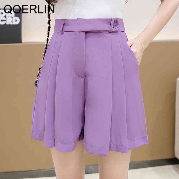qoerlin high waist half suit pant female purple women shorts casual loose straight bermuda shorts female plus spring summer 210416, White;black
qoerlin high waist half suit pant female purple women shorts casual loose straight bermuda shorts female plus spring summer 210416, White;black