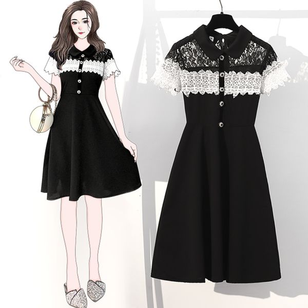 party dresses spring lace patchwork women loose hollow out female elegant robe woman dress oversize vestidos clothes ja9t, White;black
party dresses spring lace patchwork women loose hollow out female elegant robe woman dress oversize vestidos clothes ja9t, White;black