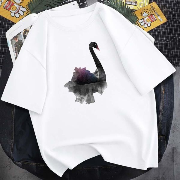 men's t-shirts 2021 black swan pattern printed t-shirt neutral 100% pure cotton round neck 14-color short-sleeved casual loose fashion, White;black
men's t-shirts 2021 black swan pattern printed t-shirt neutral 100% pure cotton round neck 14-color short-sleeved casual loose fashion, White;black
