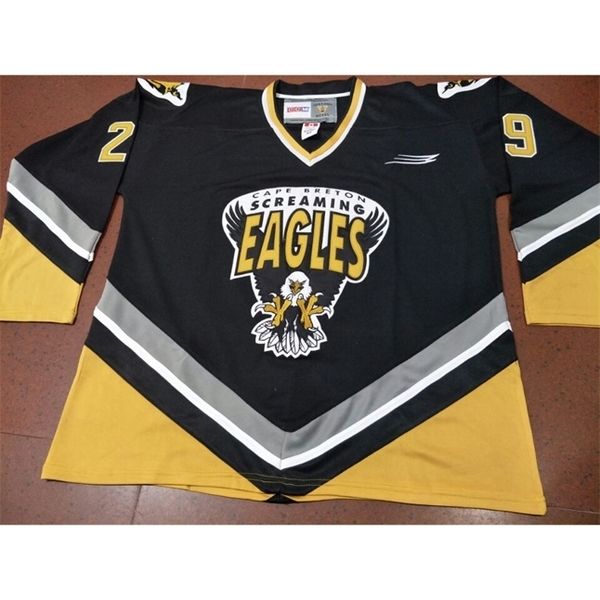 goodjob men youth women vintage chl qmjhl cape breton screaming eagles alternate #29 marc-andre fleury vintage hockey jersey size s-5xl, Black
goodjob men youth women vintage chl qmjhl cape breton screaming eagles alternate #29 marc-andre fleury vintage hockey jersey size s-5xl, Black