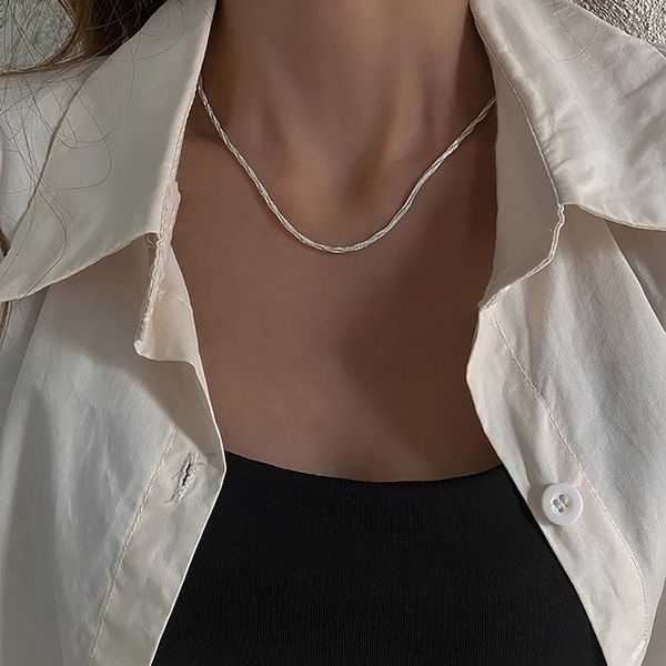 chains silver color sparkling clavicle chain choker necklace collar for women fine jewelry wedding party birthday gift
chains silver color sparkling clavicle chain choker necklace collar for women fine jewelry wedding party birthday gift