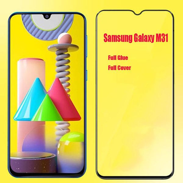 full cover glue tempered glass for galaxy m31 screen protector protective film cell phone protectors
full cover glue tempered glass for galaxy m31 screen protector protective film cell phone protectors