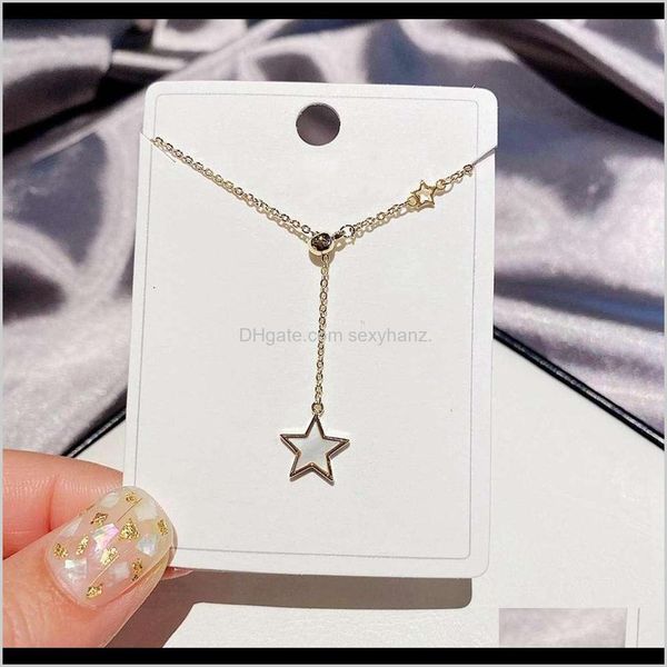 pendant necklaces & jewelry drop delivery 2021 pendants necklace womens simple fashion japanese and ins shell five pointed pulling small sta, Silver
pendant necklaces & jewelry drop delivery 2021 pendants necklace womens simple fashion japanese and ins shell five pointed pulling small sta, Silver