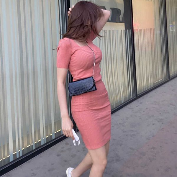 womengaga korean women's clothing summer pink fashion fold short sleeve knitting sweater mini t shirt dress ay5k 210603, Black;gray
womengaga korean women's clothing summer pink fashion fold short sleeve knitting sweater mini t shirt dress ay5k 210603, Black;gray