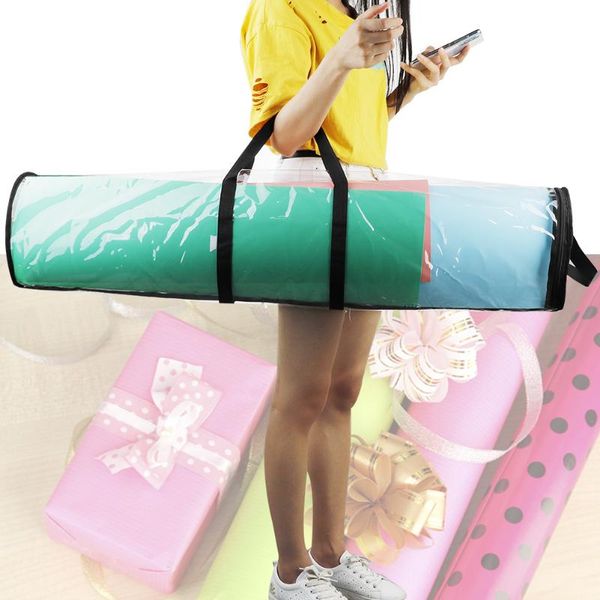 rolls 40 inch pvc gift wrapping paper storage organizer bag clear zippered wrap with handles boxes & bins
rolls 40 inch pvc gift wrapping paper storage organizer bag clear zippered wrap with handles boxes & bins