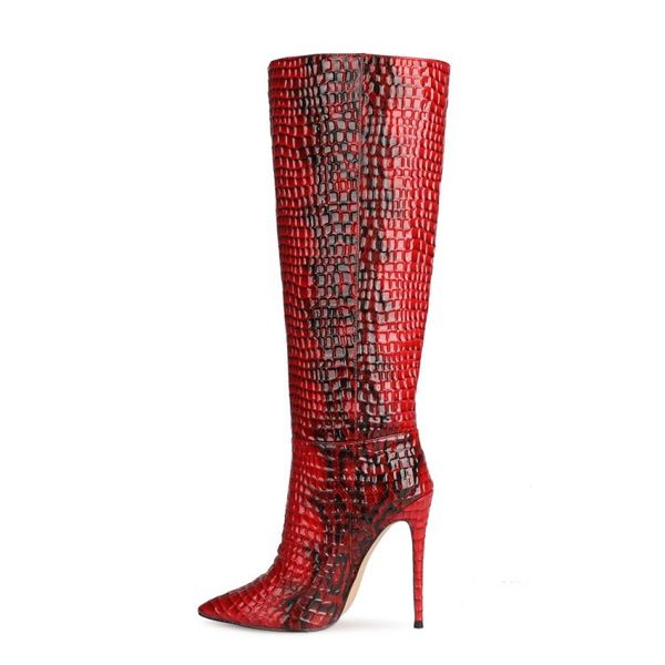 boots olomm handmade women kneel high stiletto leaping pointed red handle pattern snake shoes plus size usa 5-15 itqy, Black
boots olomm handmade women kneel high stiletto leaping pointed red handle pattern snake shoes plus size usa 5-15 itqy, Black