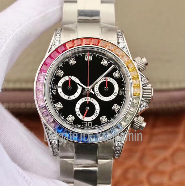 luxe montre de u1 quality mens automatic mechanical watches 40mm full rainbow diamond bezel wristwatches swimming for men, Slivery;golden
luxe montre de u1 quality mens automatic mechanical watches 40mm full rainbow diamond bezel wristwatches swimming for men, Slivery;golden