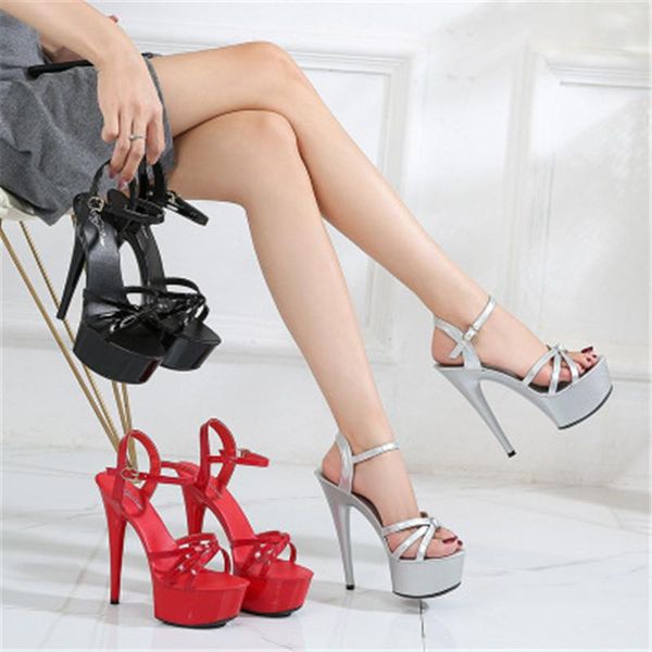 sandals women summer bridal car show shoes high-heeled 13/15cm thick bottom platforms thin heels ladies 34-43 black
sandals women summer bridal car show shoes high-heeled 13/15cm thick bottom platforms thin heels ladies 34-43 black