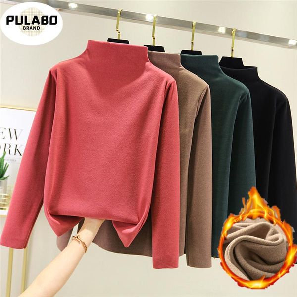women's t-shirt double-sided wear half-collar shirt female autumn winter brushed thick bottom warm inner velvet long-sleeved t tees, White
women's t-shirt double-sided wear half-collar shirt female autumn winter brushed thick bottom warm inner velvet long-sleeved t tees, White