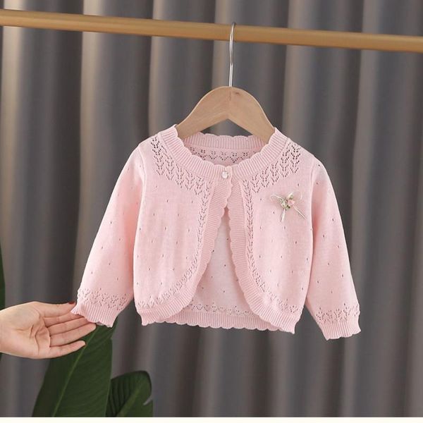pullover summer girls thin knit cardigan princess style cotton baby shawl air-conditioning shirt hollow sun protection jacket, Blue
pullover summer girls thin knit cardigan princess style cotton baby shawl air-conditioning shirt hollow sun protection jacket, Blue