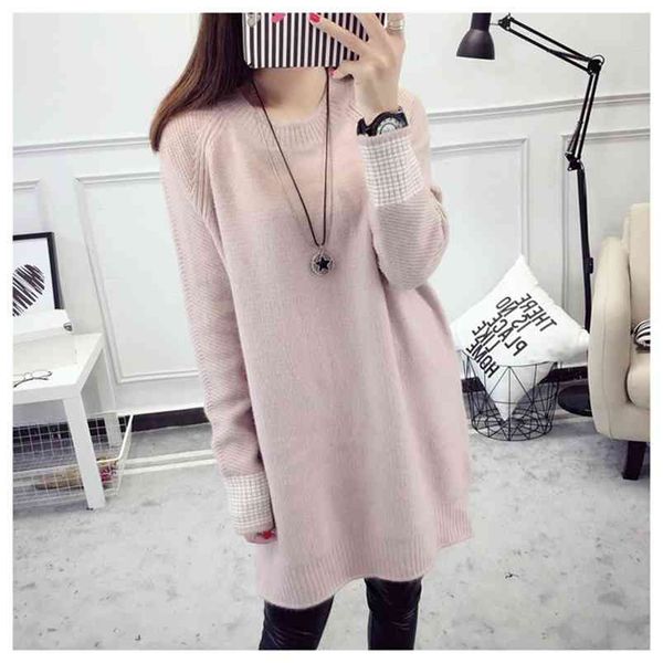 women's sweaters for winter fashion autumn warm casual loose knitted 210427, White;black
women's sweaters for winter fashion autumn warm casual loose knitted 210427, White;black