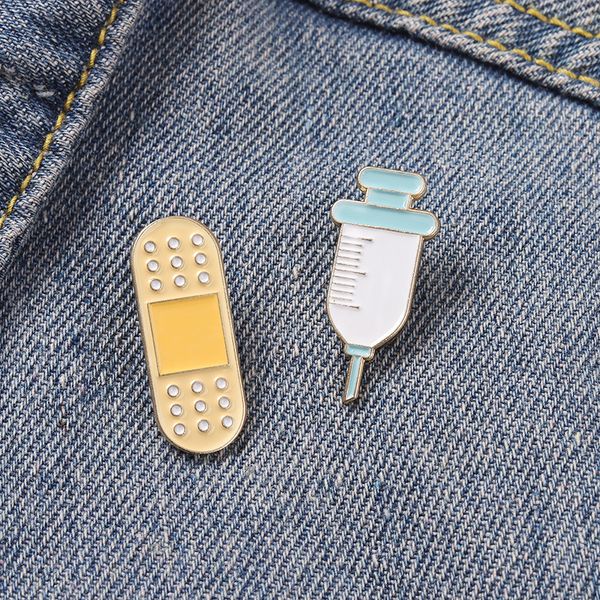 medical needle band-aid shape brooches alloy cartoon doctor nurse lapel pins for backpack bags clothes badge clothing accessories, Gray
medical needle band-aid shape brooches alloy cartoon doctor nurse lapel pins for backpack bags clothes badge clothing accessories, Gray