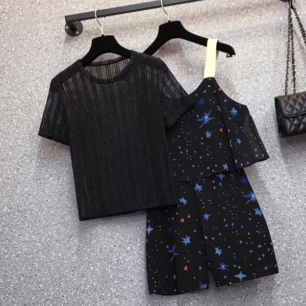 women's tracksuits plus size women summer korean casual two piece set for mesh and ruffles print playsuit suits female overalls 4xl, Gray
women's tracksuits plus size women summer korean casual two piece set for mesh and ruffles print playsuit suits female overalls 4xl, Gray