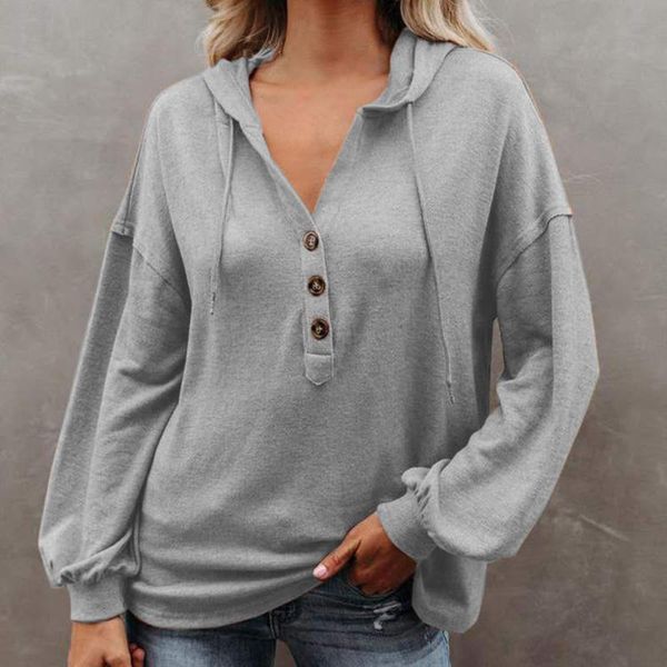 women's sweaters fashion women hooded sweater casual loose autumn winter 2021 pullover hoodie with buttons warm for, White;black
women's sweaters fashion women hooded sweater casual loose autumn winter 2021 pullover hoodie with buttons warm for, White;black