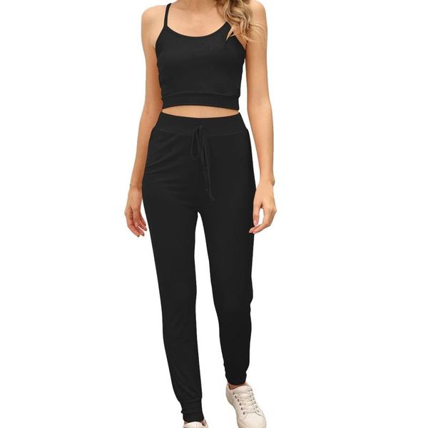 women's leggings ladies sportswear comfortable fashionable women sports suit suspender trousers leisure solid color yoga style, Black
women's leggings ladies sportswear comfortable fashionable women sports suit suspender trousers leisure solid color yoga style, Black