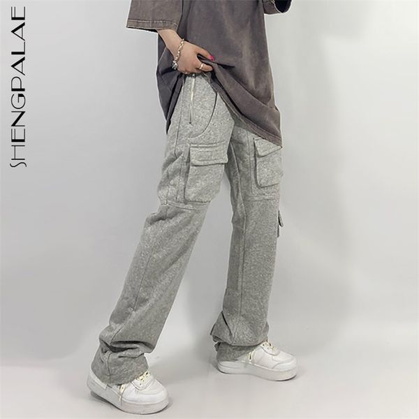 multiple pockets trousers women's spring autumn high waist drawstring straight loose gray pants female 5e182 210427, Black;white
multiple pockets trousers women's spring autumn high waist drawstring straight loose gray pants female 5e182 210427, Black;white