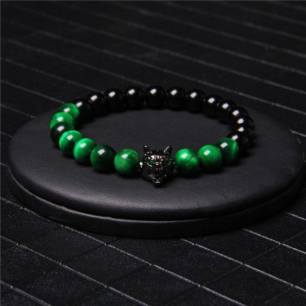beaded, strands 8mm colorful tiger eye bracelet natural stone round beads bracelets elasticity wolf head charm for men women jewelry, Black
beaded, strands 8mm colorful tiger eye bracelet natural stone round beads bracelets elasticity wolf head charm for men women jewelry, Black