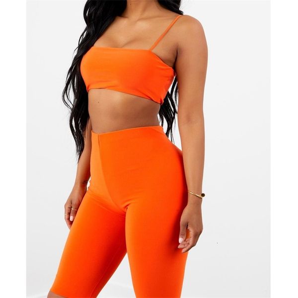 casual dresses summer women's orange sling bra shorts tight two sets yism, Black;gray
casual dresses summer women's orange sling bra shorts tight two sets yism, Black;gray