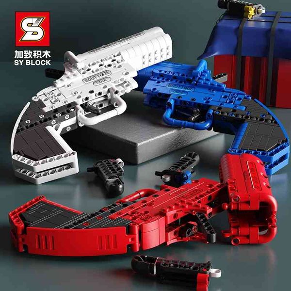 s brand jiazhi 9080-83 chicken eating signal pistol model assembled small particle boy building blocks can fire toy guns
s brand jiazhi 9080-83 chicken eating signal pistol model assembled small particle boy building blocks can fire toy guns
