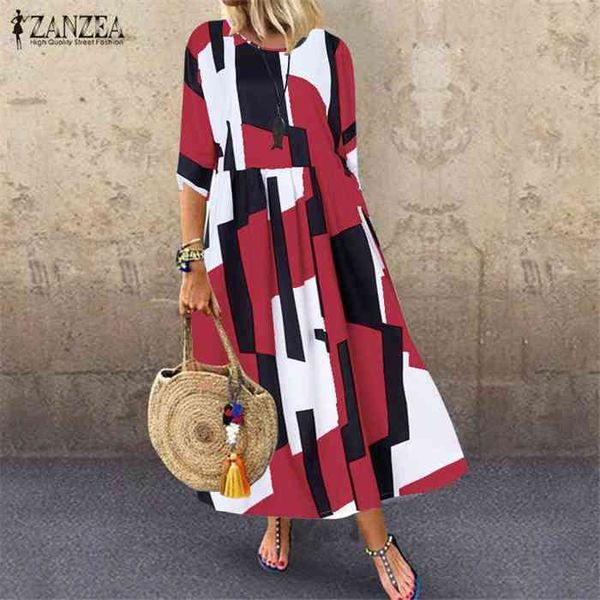 2021 summer women long tunic dress zanzea ladies casual loose dresses vestidos beach party sundress stylish robe femme plus size, Black;gray
