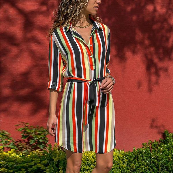 long sleeve shirt dress 2021 summer boho beach dresses women casual striped print a-line mini party vestidos, Black;gray
long sleeve shirt dress 2021 summer boho beach dresses women casual striped print a-line mini party vestidos, Black;gray