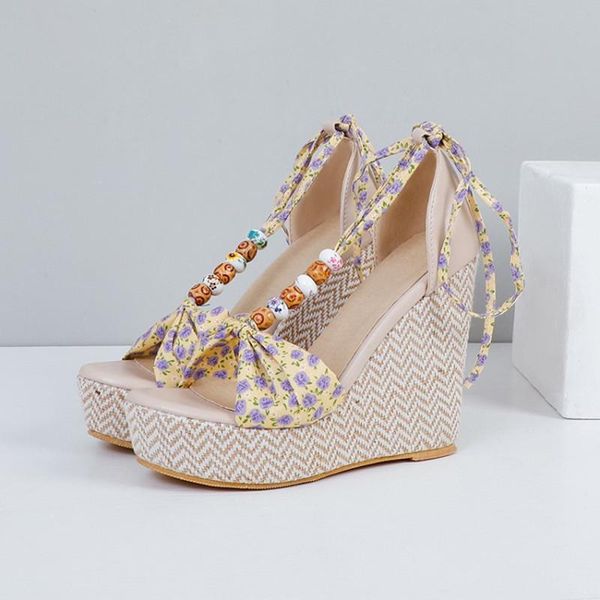 dress shoes 2021 big plus size 47 48 women bohemia print flower fabric sandals ladies high heels wedge platform seaside beach, Black
dress shoes 2021 big plus size 47 48 women bohemia print flower fabric sandals ladies high heels wedge platform seaside beach, Black