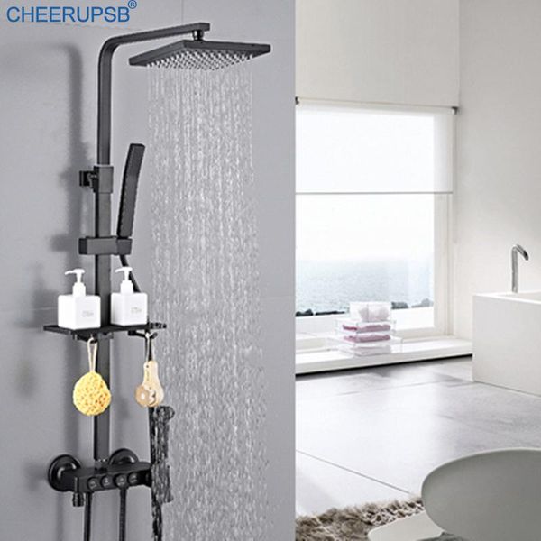 shower sets system bathroom black rainfall bath mixer tap massage rain full kit painted brass set with hand
shower sets system bathroom black rainfall bath mixer tap massage rain full kit painted brass set with hand