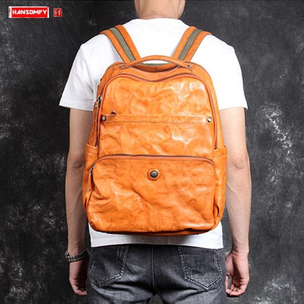backpack genuine leather men's shoulder bag travel backpacks large-capacity first layer cowhide retro male men lapbags
backpack genuine leather men's shoulder bag travel backpacks large-capacity first layer cowhide retro male men lapbags